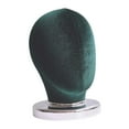 thumbnail image 3 of TOOYFUL Canvas Block Head Display Head (Height 25cm) Hat Display Stand and Hats Display Stand for Scarves Headwear Home Salon Green Velvet, 3 of 10