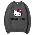thumbnail image 1 of Hello Kitty Pull Femme Dessin Animé Printemps Automne Homme Col Rond Chandail à Capuchon Vêtements 2024 Nouveau Mode Couple Chandail en Molleton Hauts, 1 of 6