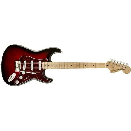 Fender Squier Standard Stratocaster Electric Guitar, Maple Fingerboard - Antique Burst