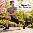 thumbnail image 6 of Patella Knee Strap Pair, Adjustable Under Kneecap Support with Secure Hook and Loop Fit, Lightweight Patellar Stabilizer for Running, Hiking, Gym Training, Walking, Cycling, and Exercise, Black, 6 of 9