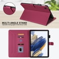 thumbnail image 4 of for Samsung Galaxy Tab A8 10.5 inch Release 2022 (SM-X200/SM-X205) Case, Rhombus Pattern Multiple Viewing Angles Stand Slim Folio Cover (Red), 4 of 6