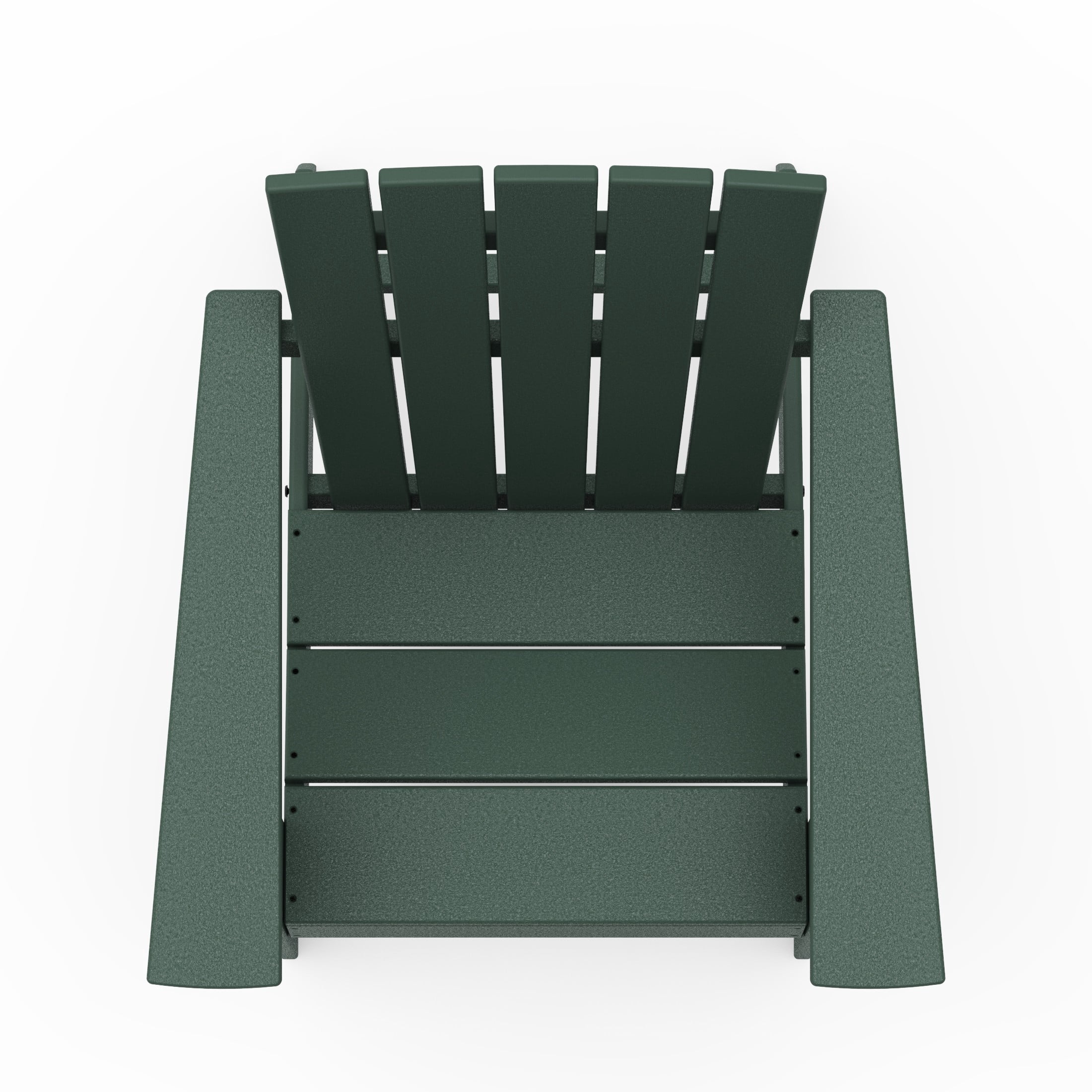 Better Homes & Gardens by POLYWOOD Southlake Outdoor Modern Adirondack Chair, All-Weather HDPE, Patio Seat, Green
