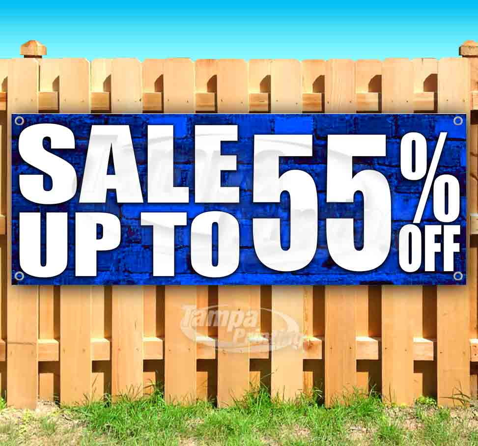 Many Sizes Available Store New Sale 50/% Off Extra Large 13 oz Heavy Duty Vinyl Banner Sign with Metal Grommets Flag, Advertising
