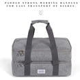 thumbnail image 3 of Double Decker Insulated Casserole Carrying Case-Grey, 3 of 7