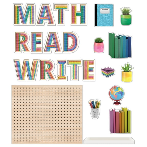 Carson Dellosa Subject Pegboards Bulletin Board Set (31 pieces)