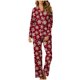 thumbnail image 2 of Puntoco Conjunto de pijama estampado con bolsillo para uso diario en casa para mujer, 2 of 5