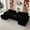 Black-Corduroy, variant on HUACANORA 125" U Shaped Sectional Couch with USB and 2 Cup Holder, Oversized Corduroy Modular Sectional Sofa with Chaises ＆ Console, Deept Seat Cloud Couches for Living Room, Black
