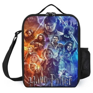 Harry Potter Hedwig The Owl Gryffindor House Dual Compartment Insulated Lunch Box Tote Bag