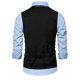 thumbnail image 3 of Chaqueta de Traje de Ocio de Bolsillo sin Cuello en V de Color Sólido sin Mangas, Trajes de Hombre de Ajuste Delgado para el Uso Formal Informal, 3 of 6