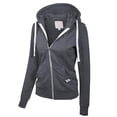 thumbnail image 3 of MixMatchy Women's Casual Long Sleeve French Terry Full Zip-UP Hoodie Sweatshirt, 3 of 4