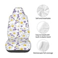 thumbnail image 3 of Lsque Daisies Flowers Pattern Car Seat Covers for Front Seats , Waterproof Seat Covers for Cars, Sporty Front Seat Covers,Car Seat Cover Protector Front Seats, 3 of 5