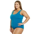 thumbnail image 5 of Sporti Plus Size Moderate Scoop Back One Piece Swimsuit, High Cut, Athletic (Women's Plus), 5 of 9