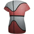 thumbnail image 2 of Championship Basketball Red and Silver All Over Womens T Shirt Multi 2XL, 2 of 2