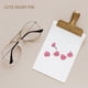 thumbnail image 5 of Heart shape 50pcs Plastic Quality Cork Board Safety Colored Push Pins Thumbtack Office School Access, 5 of 5