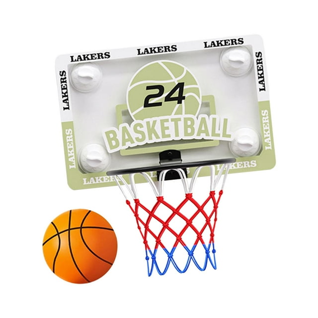 Aro de baloncesto para interiores, juegos de tablero, equipo de fácil instalación con ventosa para montaje en pared para colgar en la puerta, regalos Pequeño