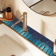 thumbnail image 2 of Yayeee Faucet Mat for Kitchen Sink 30" Diatomite Long Splash Guard Pad, Purple Moonlight Forest, 2 Pack, 2 of 7