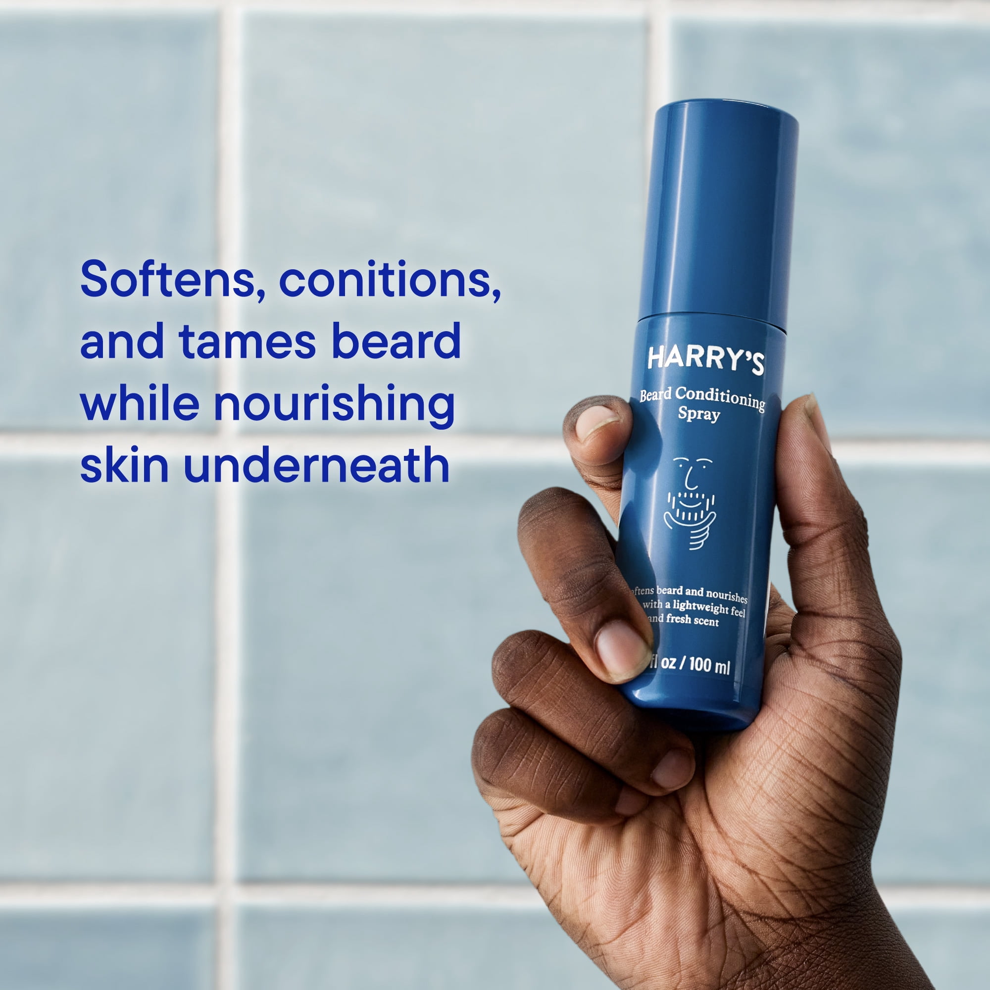 Harry's Beard Conditioning Spray with Grapeseed & Jojoba Oil, Softens & Nourishes, 3.4 FL OZ