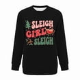 thumbnail image 2 of Christmas Sweatshirts for Women Graphic Letter Printed Sweatshirts Casual Crewneck Fleece Pockets Sweatshirt Fashion Oversized Fall Winter Basic Wear, 2 of 3