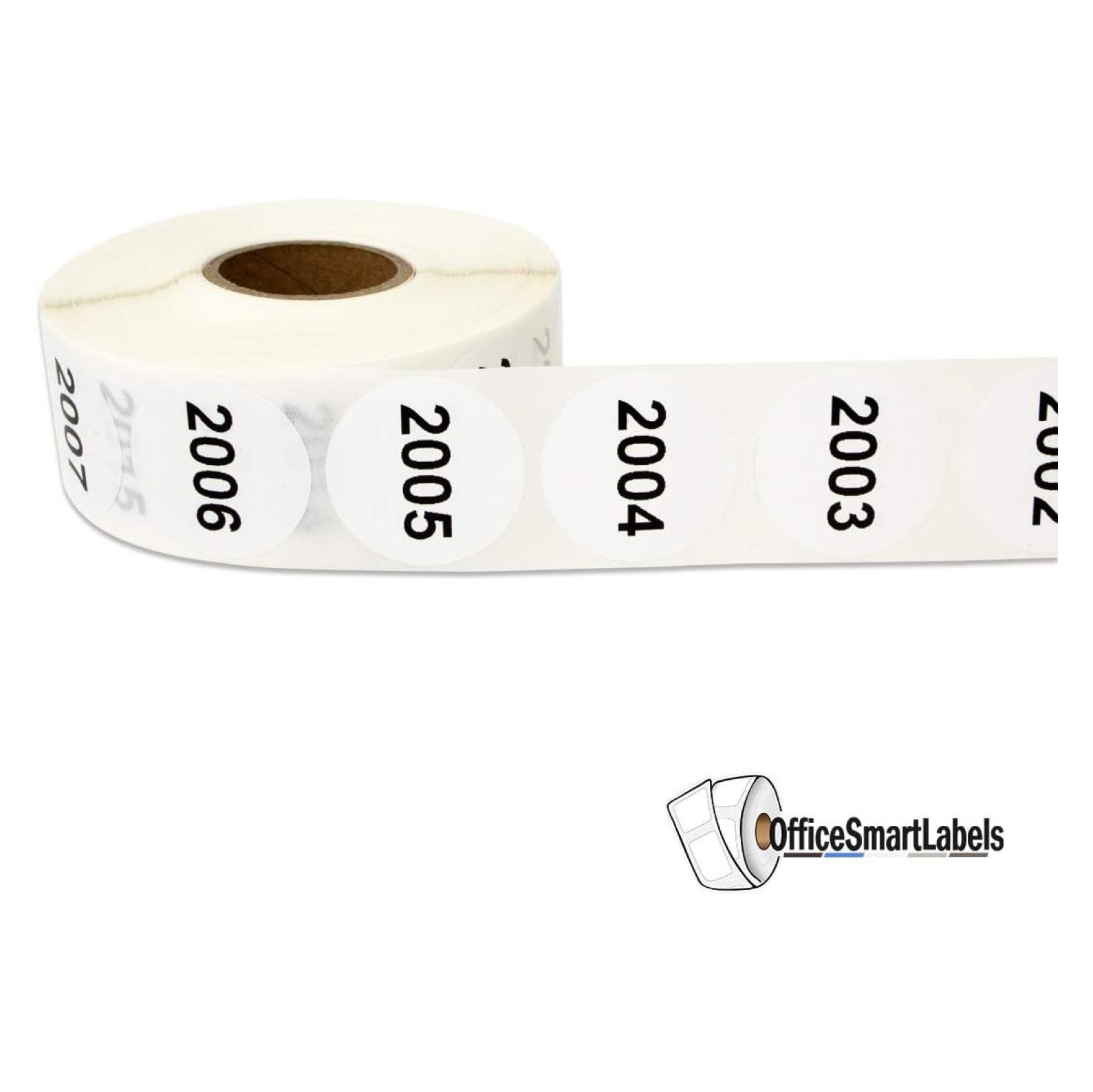 Consecutive Number Labels 2001-3000 - 1 Inch Round Stickers - 1000 Count Roll - Waterproof Vinyl Inventory Labels - Sequential Numbering for Asset Tracking