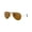 Polished Arista Gold Frame | B-15 Brown Lens, variant on RB3025 AVIATOR CLASSIC Pilot Shape Sunglasses Polished Arista Gold Frame | G-15 Green Lens 58mm