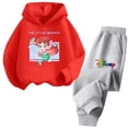 thumbnail image 3 of Conjunto de sudadera con capucha de La Sirenita de Disney para niñas de 3 a 14 años, sudadera informal de calle kawaii, traje de camión para niños, 3 of 5