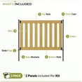 thumbnail image 5 of Zippity Outdoor Products ZP19075 Newberry Wood Fence 48” W x 32” H (2 Fence Panels), 5 of 9