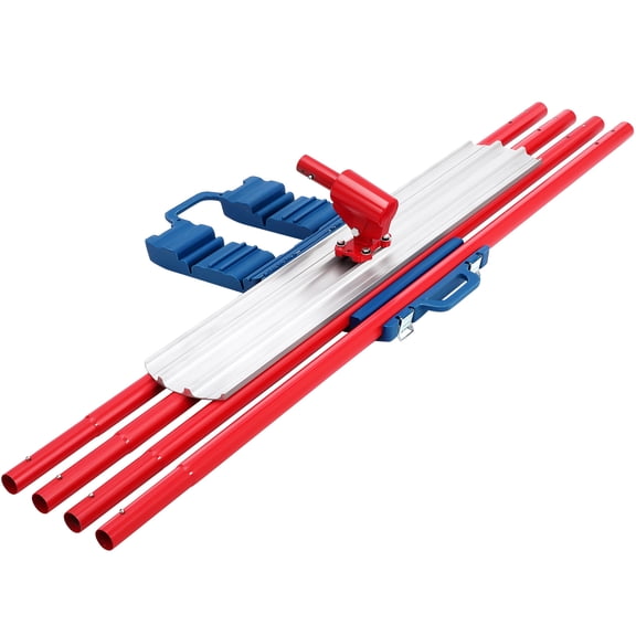 COZONY 48*8inch Magnesium Concrete Bull Float Kit, Round End Float Tool w/ 4 Handle Brackets