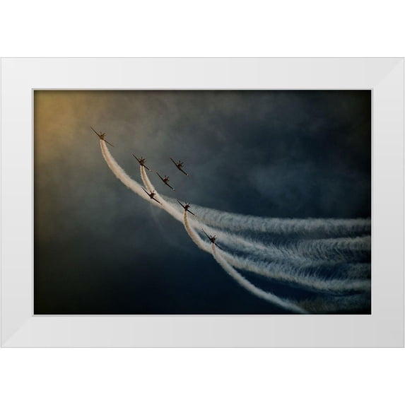 Grambone, Antonio 32x23 White Modern Wood Framed Museum Art Print Titled - Air show