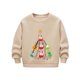 thumbnail image 4 of Sudadera sin capucha para niños, con estampado navideño, cuello redondo, manga larga, forro polar, para niños de talla mediana a grande, blusa de poliéster para niños., 4 of 5