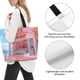 thumbnail image 3 of Balery Pastel Pink Beach Cafe Bolsa Tote Estilo Estético con Cremalleras, Bolsa de Hombro, Bolsa de Compras Grande y Plegable, 3 of 8