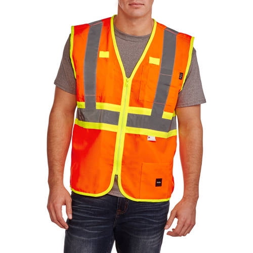 Walls Men's Premium ANSI 2 High Visibility Safety Vest - Walmart.com