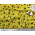 thumbnail image 3 of Soimoi Yellow Cotton Cambric Fabric Fish Ocean Print Fabric by the Yard 56 Inch Wide, 3 of 3