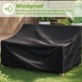 thumbnail image 5 of YEERSWAG 54"x38"x29" Patio Loveseat Cover, Waterproof Outdoor Sofa Cover for 2-Seater Sofa, Heavy Duty 420D Patio Couch Cover Windproof with Drawstring & Corner Buckles, Black, 5 of 9