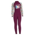 thumbnail image 2 of Trajes de neopreno para niños, mono con cremallera, traje de buceo de secado rápido para deportes acuáticos. Púrpura XL, 2 of 8