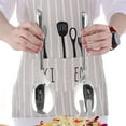 thumbnail image 1 of HOZADOIE Stainless Steel Salad Spoon and Fork Kitchen & Dining Long Handle Stainless Steel Salad Spoon Fork Salad Spoon Fork Western Two Piece Fork Spoon Set, 1 of 8