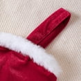 thumbnail image 4 of Odeerbi Girls Christmas Dress with Jacket Set Toddler Girls Clothes Velvet Dress Christmas Padded Warm Jacket + Velvet Camisole Dress Padded Winter Dress Red 4-5 Years, 4 of 9