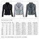 thumbnail image 2 of Guardurnaity Traje de manga larga a la moda para mujer, chaqueta informal, abrigo ajustado, cárdigan, prendas de vestir, Top Abrigos y chamarras Negro 5XL, 2 of 6