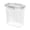 Clear 2500Ml, variant on 1 Pc Small Stackable Organizer Bin Hinged Lid Clear Storage Box Kitchen Plastic Food Storage Container Set with Airtight Lids Reusable Leftover Lunch Boxes for Office Fridge Kitchen, Clear 1050Ml