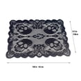 thumbnail image 3 of Halloween Spider Web Placemats,11.8x17.7 Inches Heat Insulation Halloween Placemats Hollow Out Black Spider Web Table Mats Placemat for Halloween Family Party Dining Table Decoration Supplies, 3 of 6