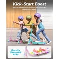 thumbnail image 4 of Patinete eléctrico Gyroor KS2 para niños con luces LED de 5 MPH, color rosa, 4 of 7