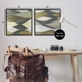 thumbnail image 4 of Stupell Industries Contemporary Layered Waves Abstract Painting Black Framed Art Print Wall Art, 24 x 24, Set of 2, 4 of 10