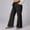 #Black, variant on DPTALR Women's Plus Size High Waisted Side Split Wide Leg Full Length Pants with Pockets,Gray,Size XXXXXL