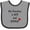 Heather and Black, variant on Inktastic Single Grandma Boys or Girls Baby Bib