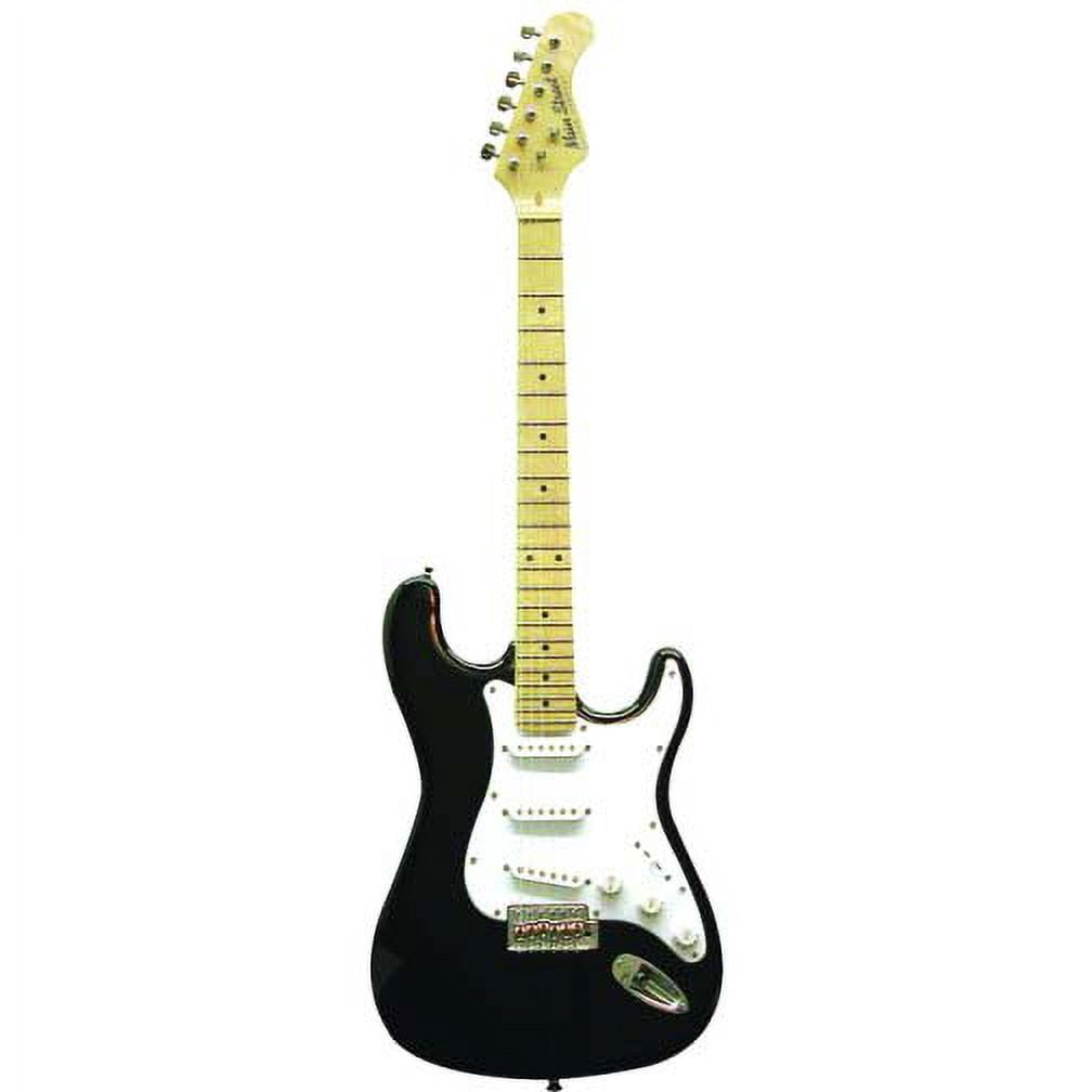 Main Street Guitars MEDCBK Double Cutaway Electric Guitar with High-Gloss Black Finish