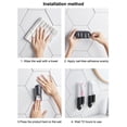 thumbnail image 3 of Toothpaste Squeezer Stainless Wall Manual Reusable Portable Tooth Paste Dispensing Squeezing Dispenser Accessory White, 3 of 9