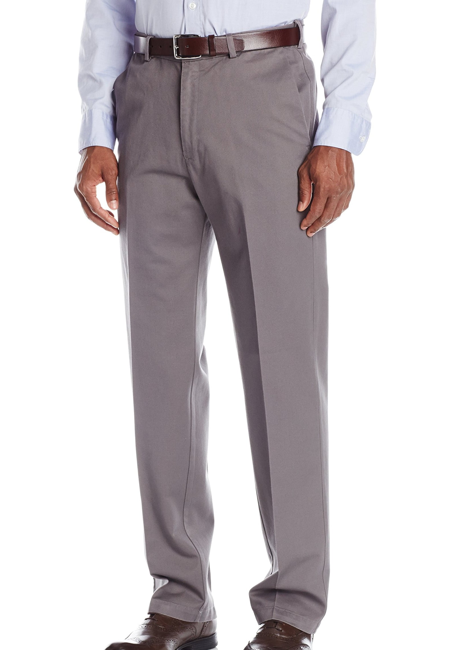 Haggar - NEW Gray Mens Size 30x32 Flat Front Classic Fit Khaki Pants ...