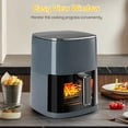 thumbnail image 7 of Beddle 6 Qt Compact Air Fryer Toaster Oven with Digital LED Touchscreen Electric Hot Oven, Oilless Multifunctional Cooker with Auto Shut-Off,Gray, 7 of 7
