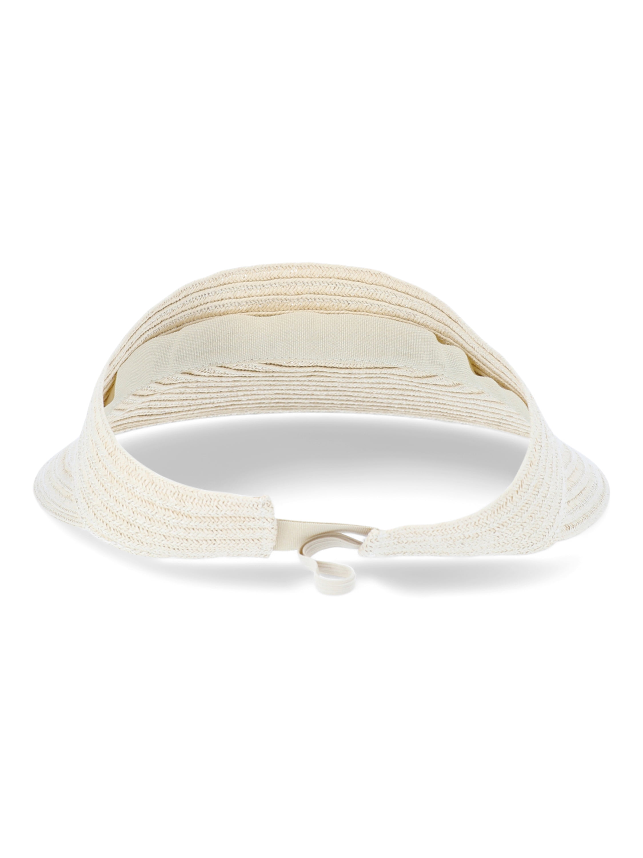 Time and Tru Women’s Flat Visor, Light Natural, One Size Fits Most