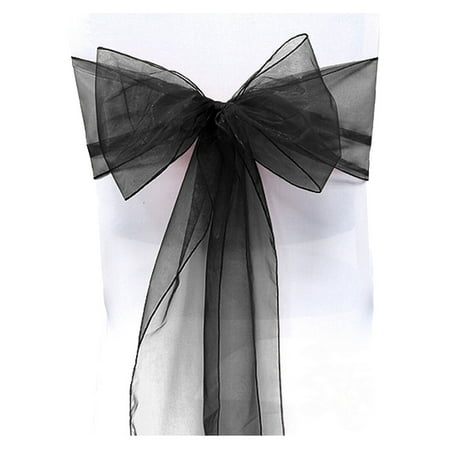 

Organza Sashes Chair Cover Tulle Bows Sash Tie Ribbon Wedding Party