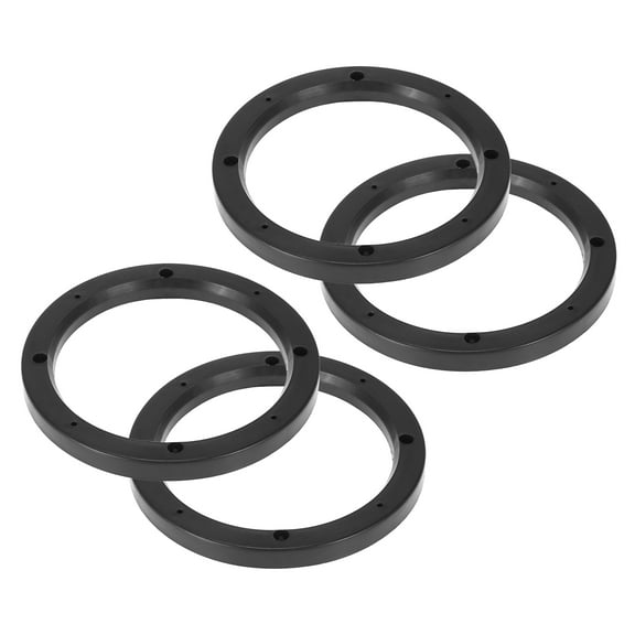 Unique Bargains 4pcs 6.5 Inch Car Black Hollow Universal Speaker Spacer Mounting 145mm ID